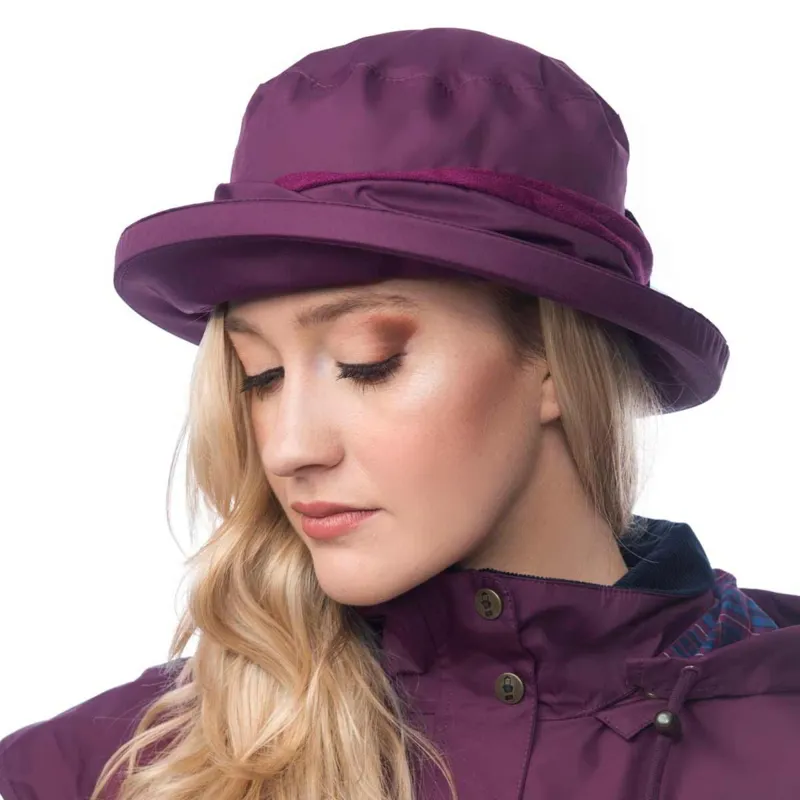 Lighthouse Canterbury Waterproof Rain Hat - Plum-1