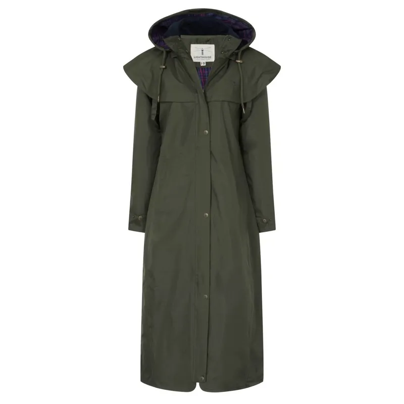 Lighthouse Outback Ladies Full Length Waterproof Jacket - Fern-3