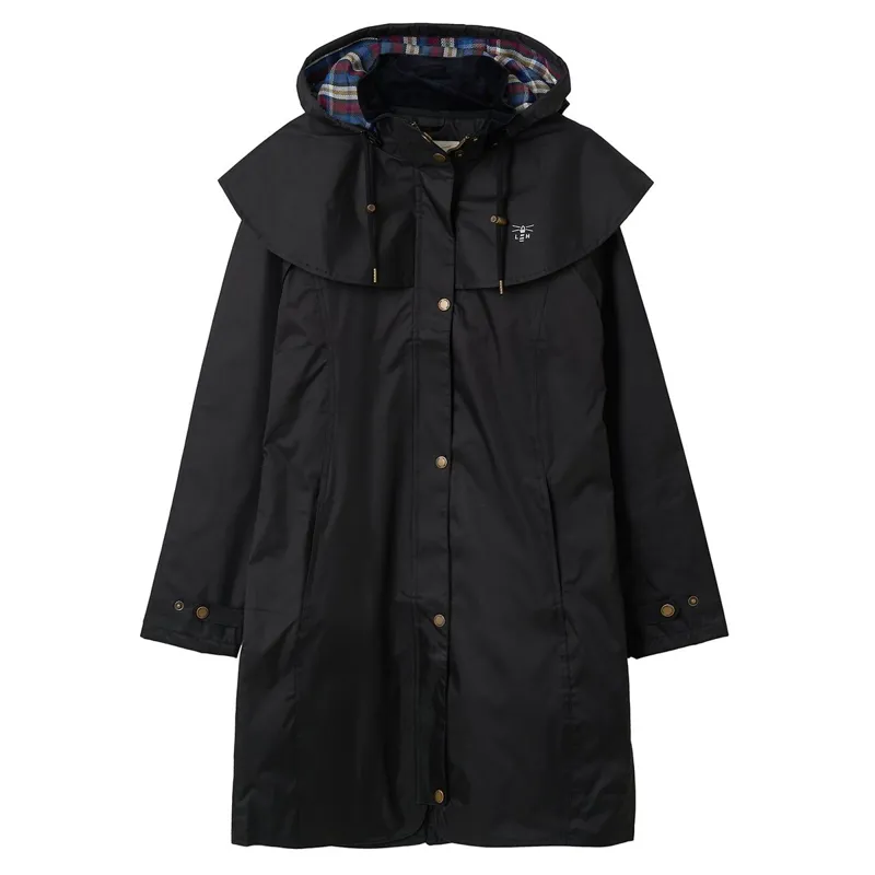 Lighthouse Outrider Ladies 3/4 Length Waterproof Jacket - Black-1