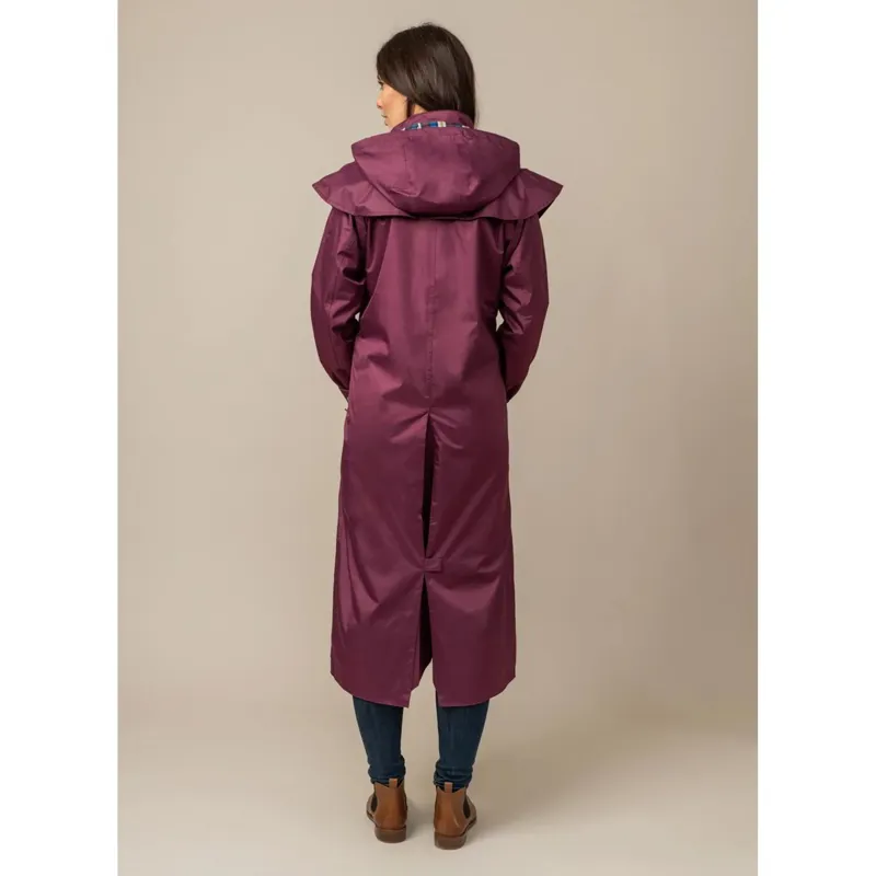 Lighthouse Outback Ladies Full Length Waterproof Jacket - Plum-5
