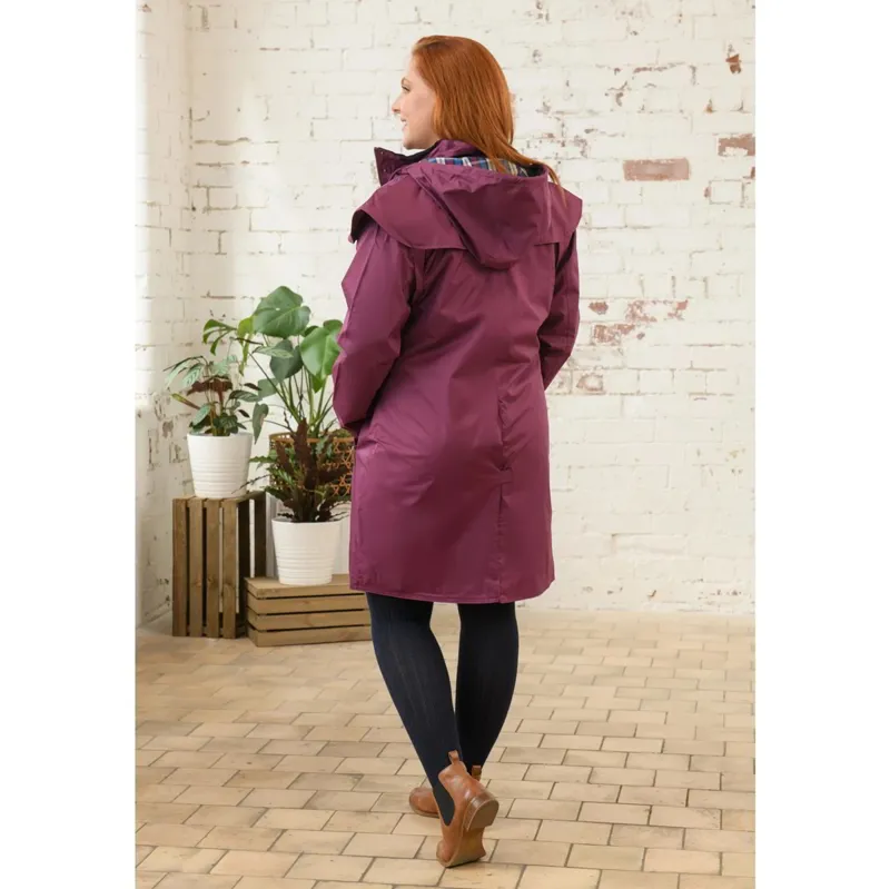 Lighthouse Outrider Women's 3/4 Length Waterproof Jacket - Plum-2