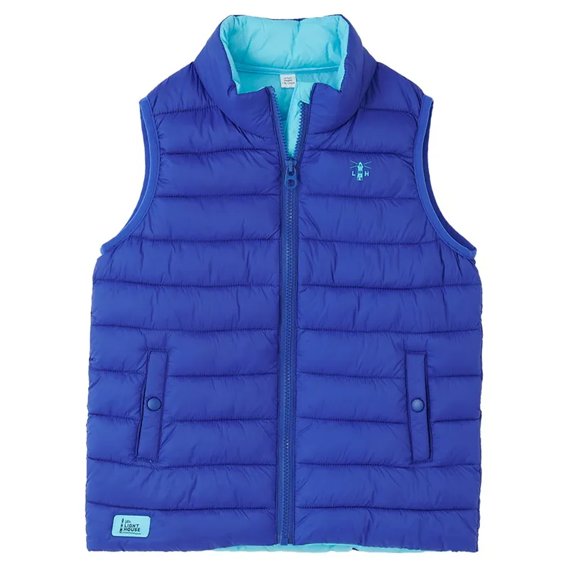 Lighthouse Abel Junior Boys Padded Vest - Navy-6