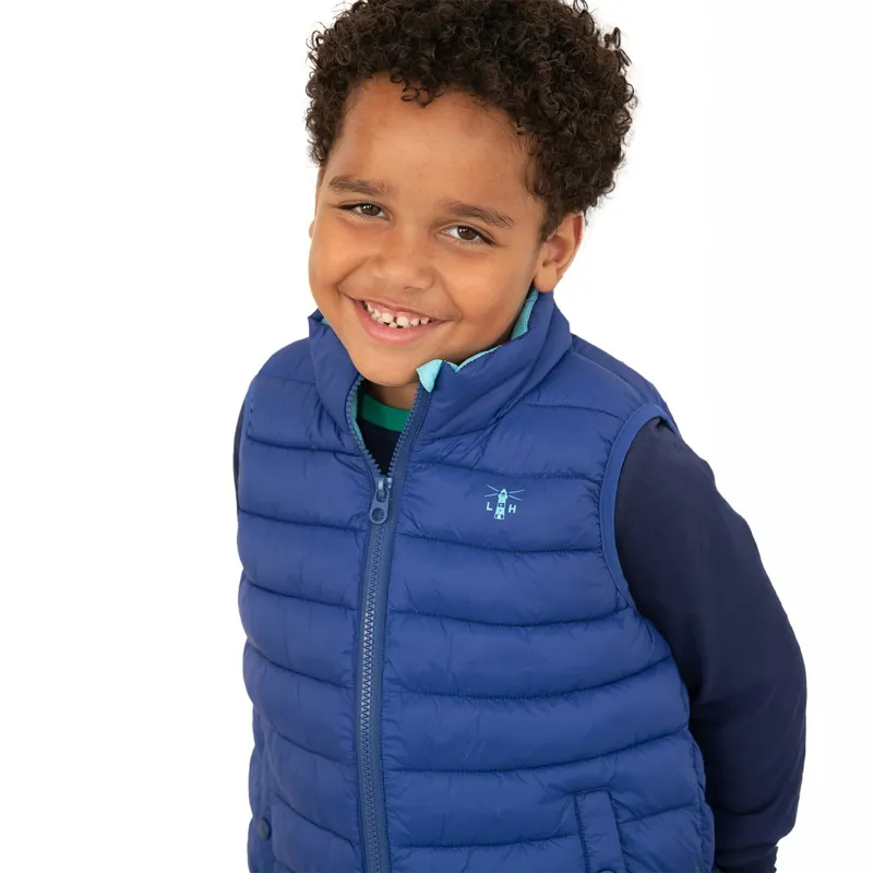 Lighthouse Abel Junior Boys Padded Vest - Navy-1