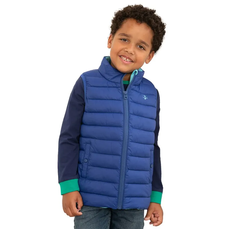 Lighthouse Abel Junior Boys Padded Vest - Navy-2