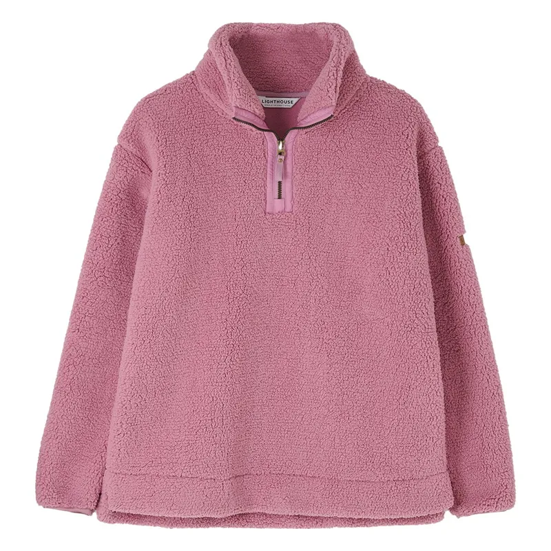 Lighthouse Coast Women's 1/2 Zip Fleece - Wild Rose-5