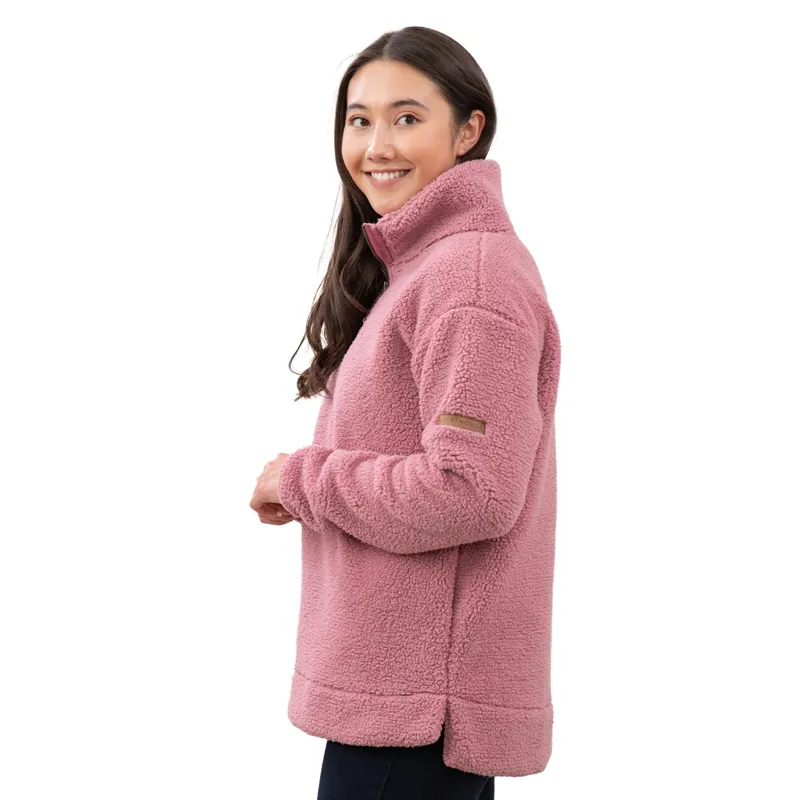 Lighthouse Coast Women's 1/2 Zip Fleece - Wild Rose-4