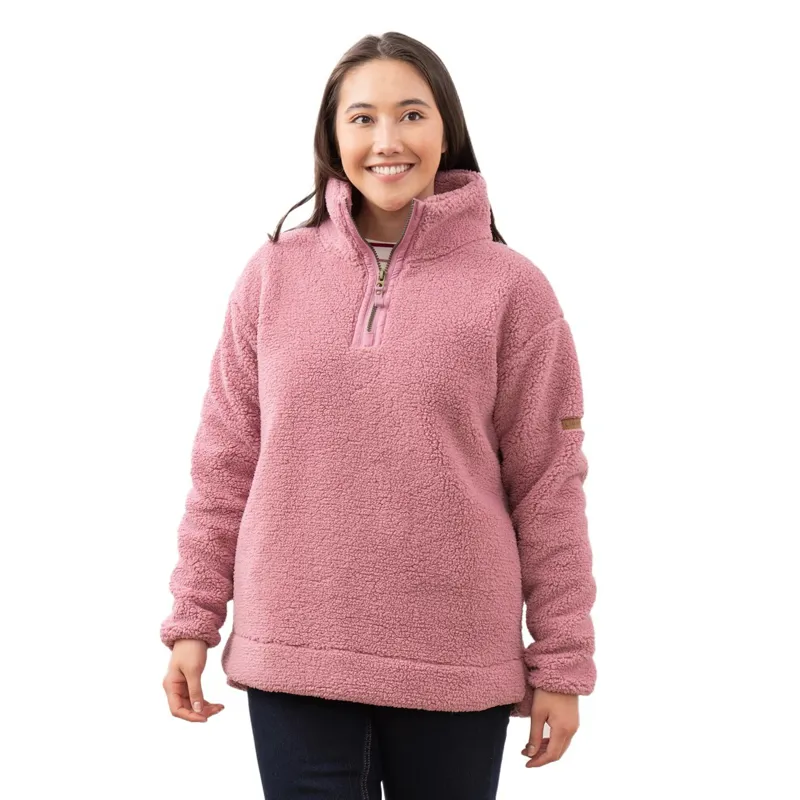 Lighthouse Coast Women's 1/2 Zip Fleece - Wild Rose