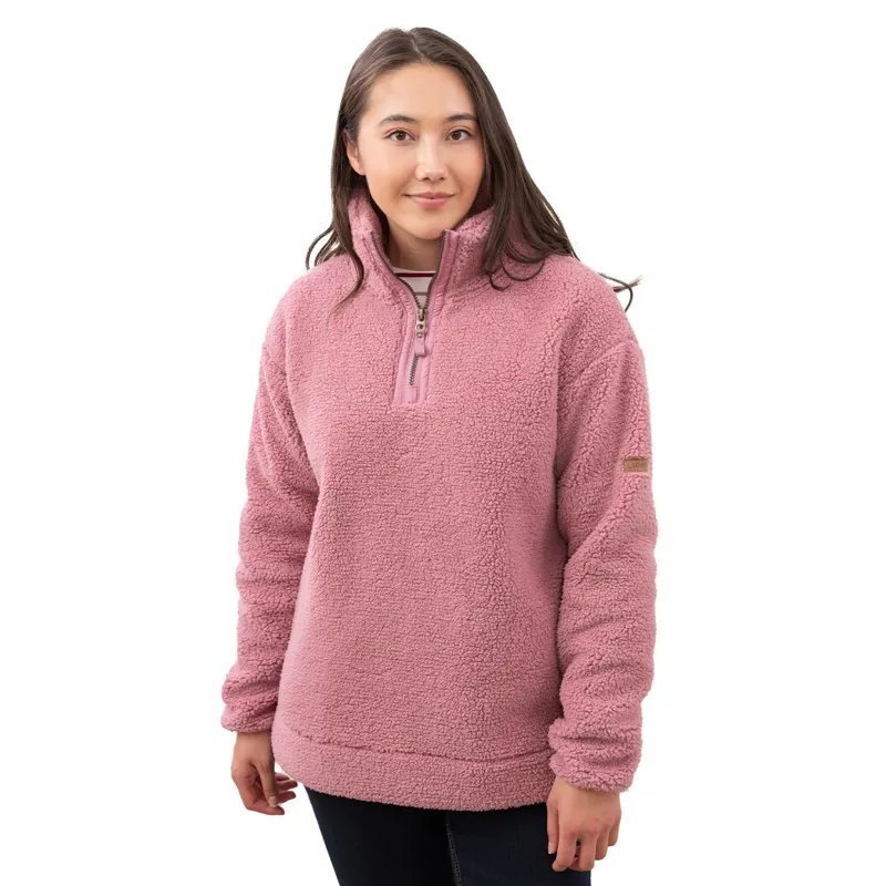 Lighthouse Coast Women's 1/2 Zip Fleece - Wild Rose-2