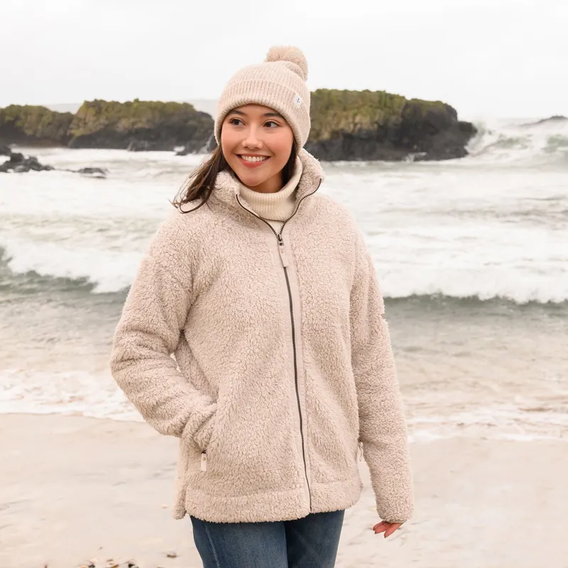Lighthouse Cobh Women's Full Zip Bonded Fleece - Irish Cream-9