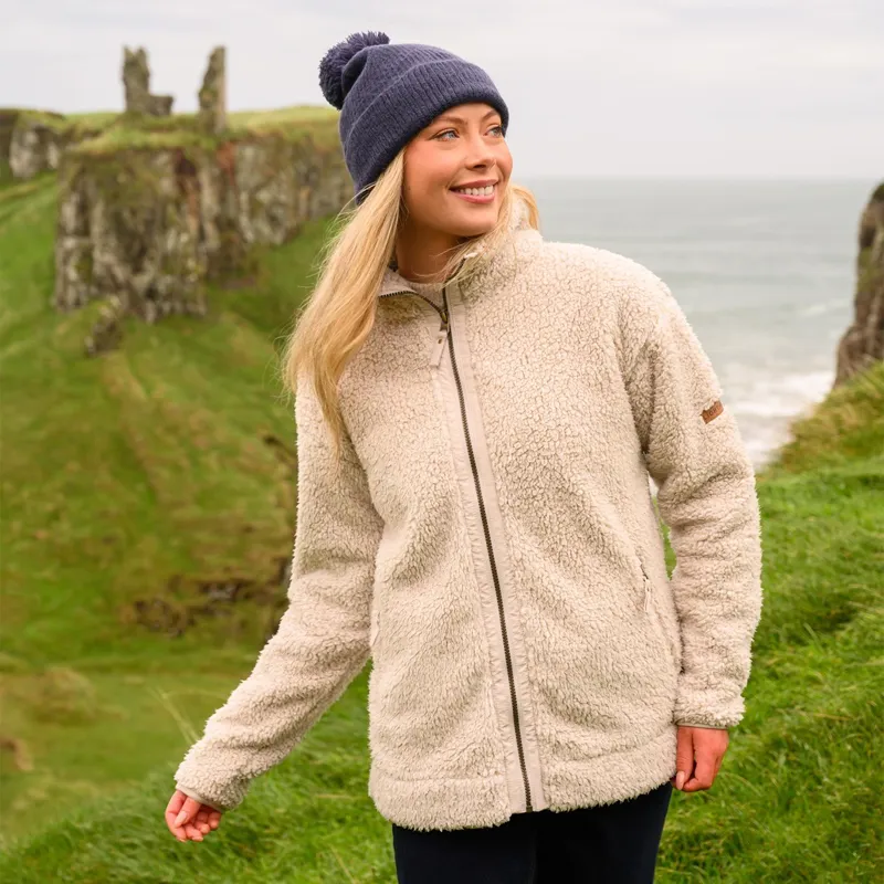 Lighthouse Cobh Women's Full Zip Bonded Fleece - Irish Cream