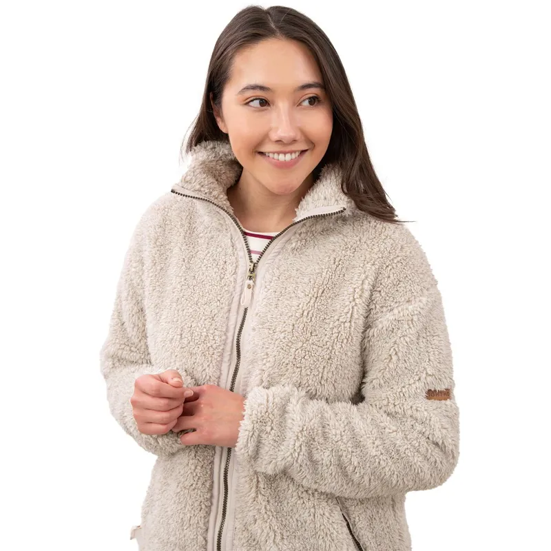 Lighthouse Cobh Women's Full Zip Bonded Fleece - Irish Cream-3