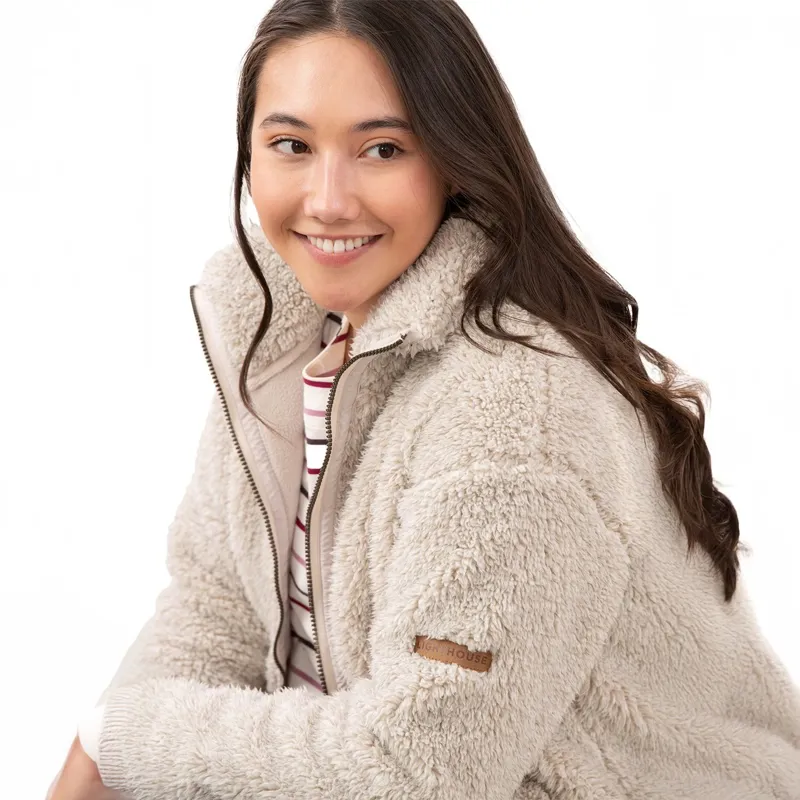 Lighthouse Cobh Women's Full Zip Bonded Fleece - Irish Cream-4