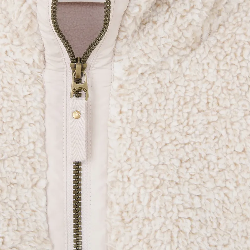Lighthouse Cobh Women's Full Zip Bonded Fleece - Irish Cream-8