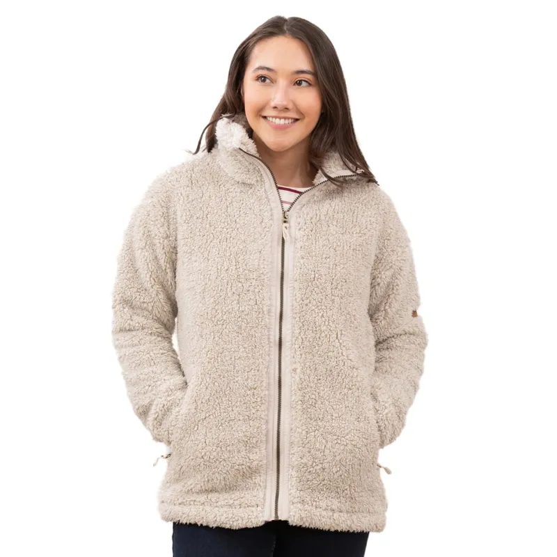 Lighthouse Cobh Women's Full Zip Bonded Fleece - Irish Cream-1