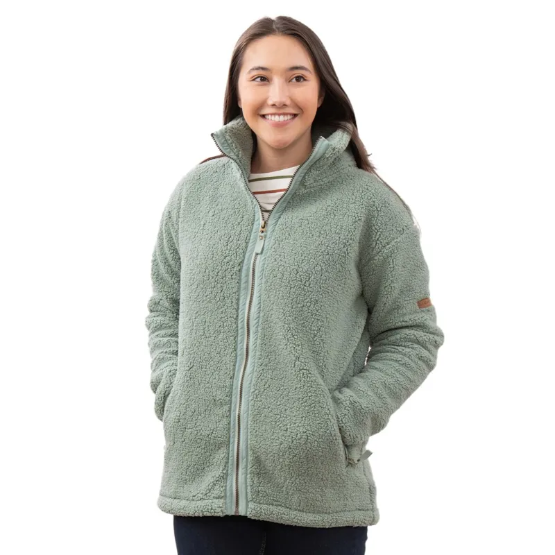 Lighthouse Cobh Women's Full Zip Bonded Fleece - Sage