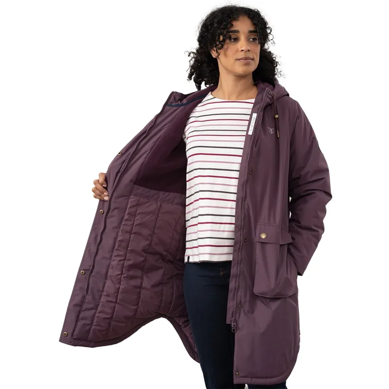 Lighthouse Imogen Women's Waterproof Long Jacket - Cranberry-5
