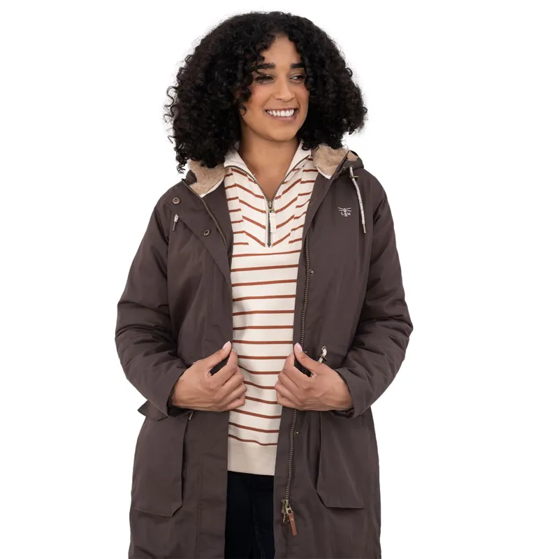 Lighthouse Isobel Women's Waterproof Long Coat - Cocoa-8