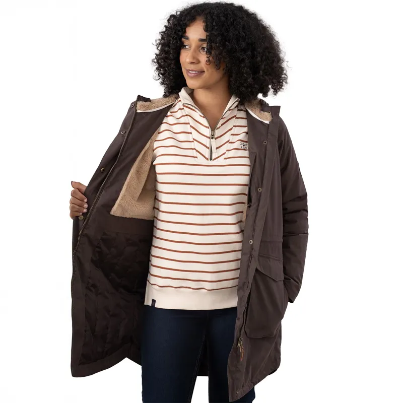 Lighthouse Isobel Women's Waterproof Long Coat - Cocoa-11