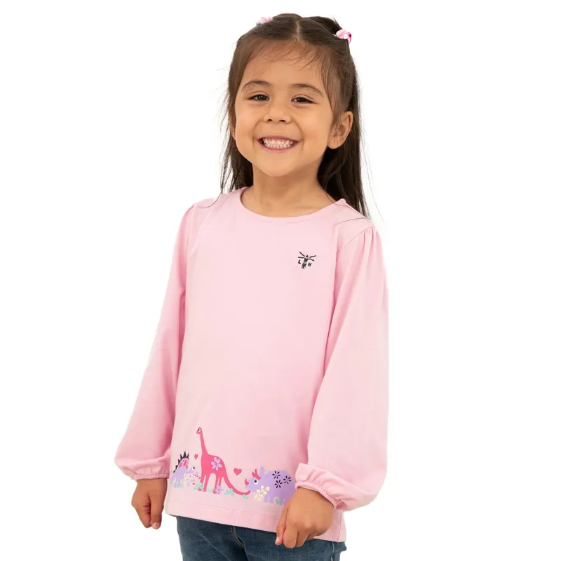Lighthouse Lottie Junior Cotton Tunic Jersey - Dino Dance Print
