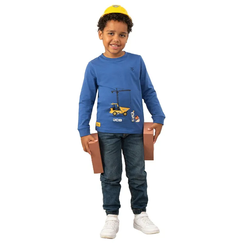 Lighthouse Oliver Junior Boys Long Sleeve Sweater - JCB Dumpster Print-3