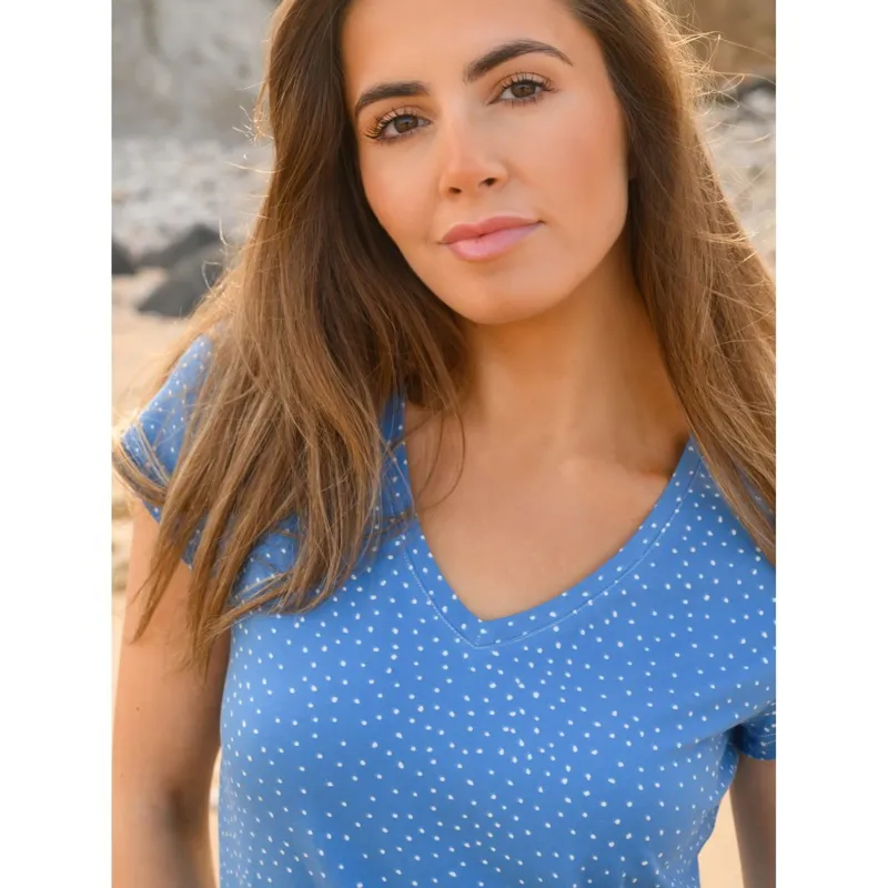 Lighthouse Ariana Ladies Short Sleeve T-Shirt - Marine Blue Dot-5