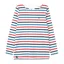 Lighthouse Causeway Long Sleeve Women's Top - Rhubarb/Teal Stripe