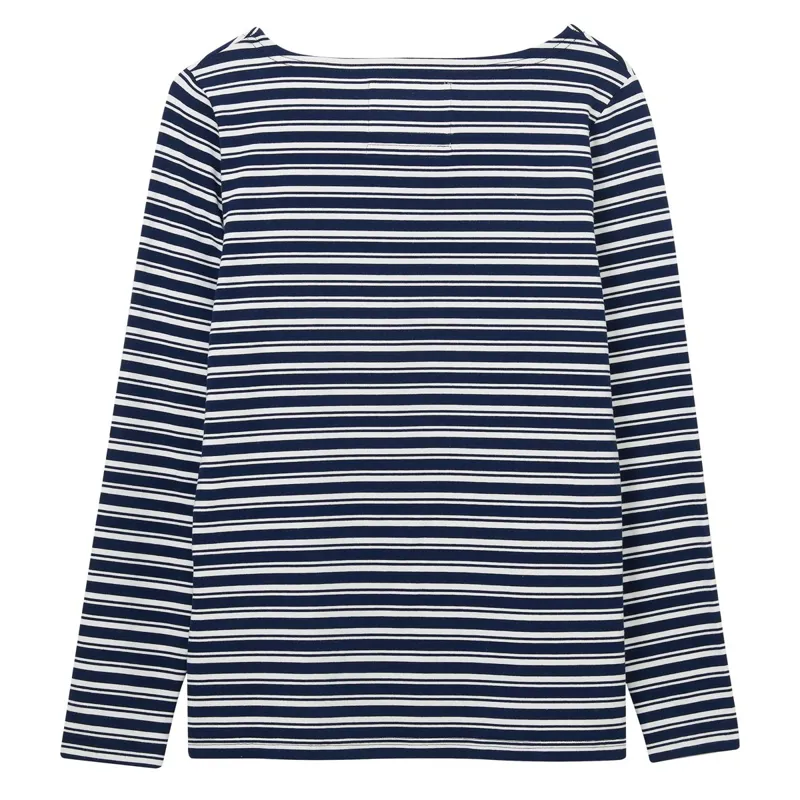 Lighthouse Causeway Long Sleeve Ladies Top - Navy Stripe-2