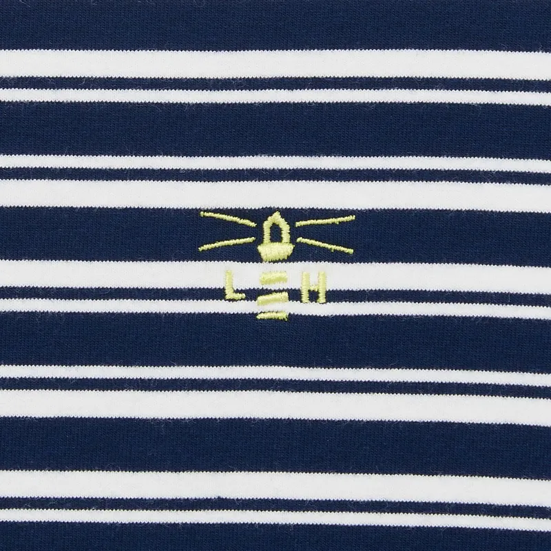 Lighthouse Causeway Long Sleeve Ladies Top - Navy Stripe-3