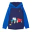 Lighthouse Jack Junior Boys Hoodie - Blue/Tractor Print
