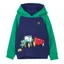 Lighthouse Jack Junior Boys Hoodie - Green/Tractor Print