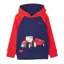 Lighthouse Jack Boys Hoodie-Red/Tractor Print