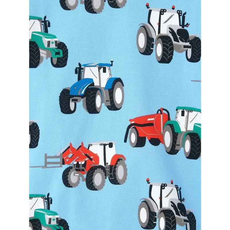 Lighthouse Junior Boys Pajama Set - Red/Blue/Green/Tractor Print-1
