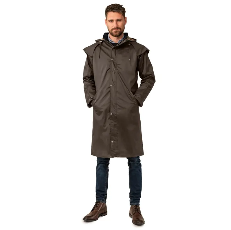 Lighthouse Stockman Men's Full Length Waterproof Jacket - Chocolate-2