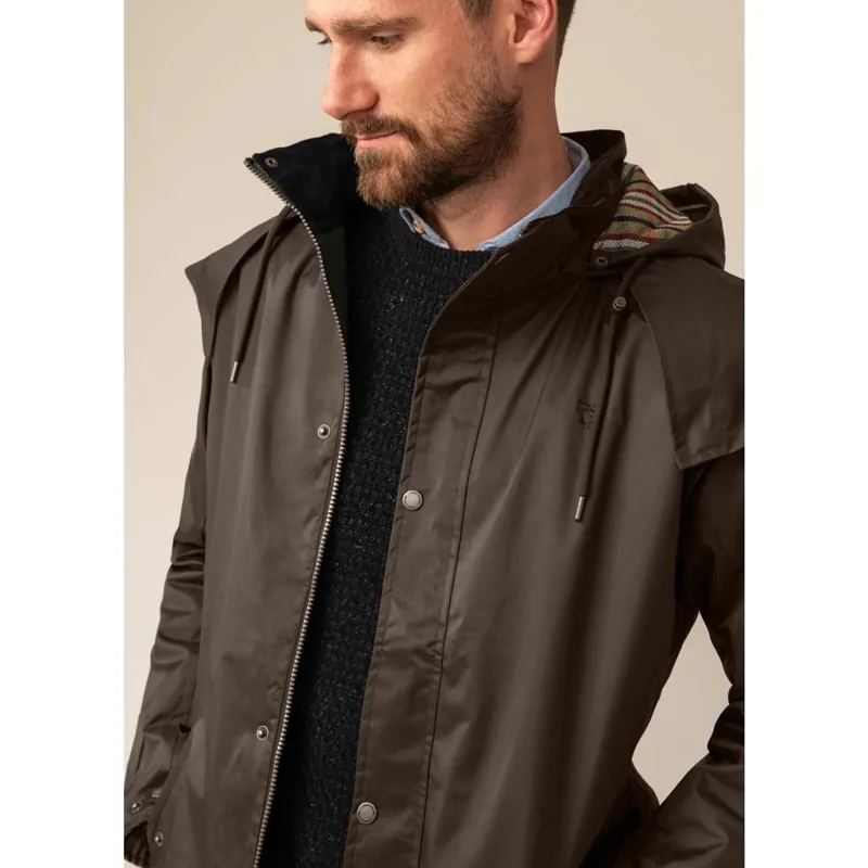 Lighthouse Stockman Men's Full Length Waterproof Jacket - Chocolate-3