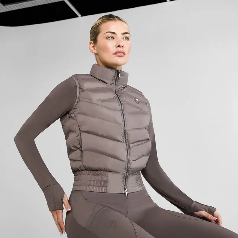 Aztec Diamond Lightweight Ladies Vest - Fawn-7