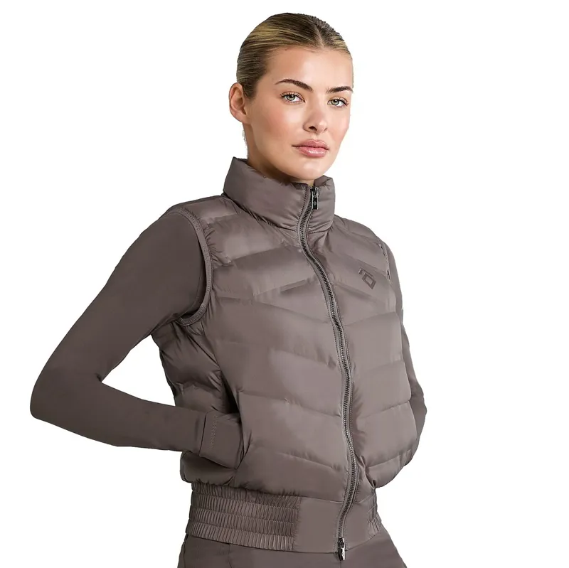 Aztec Diamond Lightweight Ladies Vest - Fawn