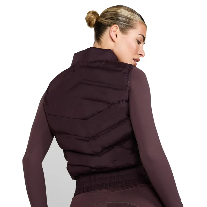 Aztec Diamond Lightweight Ladies Vest - Deep Mauve-6