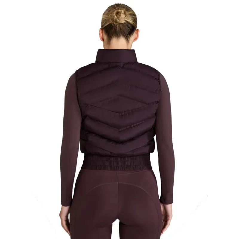 Aztec Diamond Lightweight Ladies Vest - Deep Mauve-7