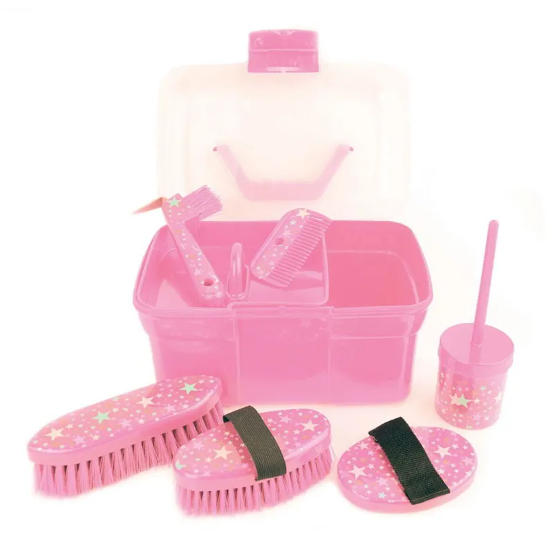 Lincoln Star Pattern Grooming Kit - Pink-1