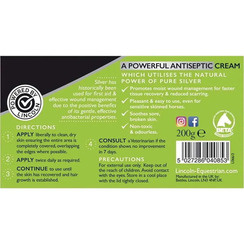 Lincoln Antibacterial Silver Wound Cream-1