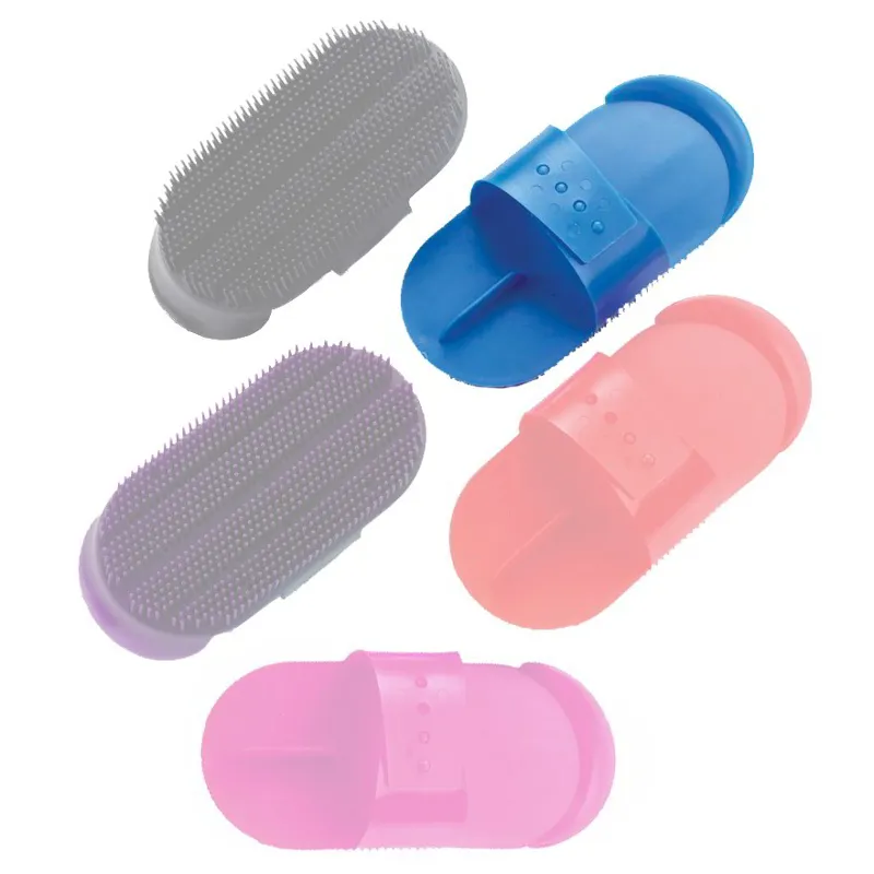 Lincoln Plastic Curry Comb - Blue-1
