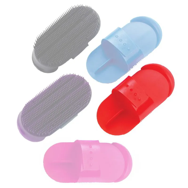 Lincoln Plastic Curry Comb - Red-1