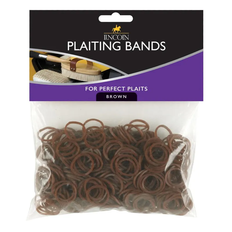 Lincoln Braiding Bands - Brown