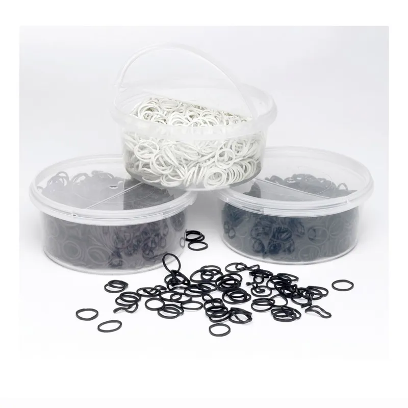 Lincoln Braiding Bands In A Tub - White