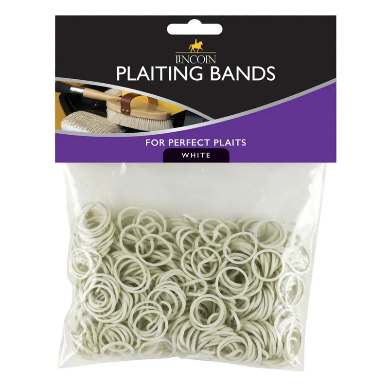 Lincoln Braiding Bands - White