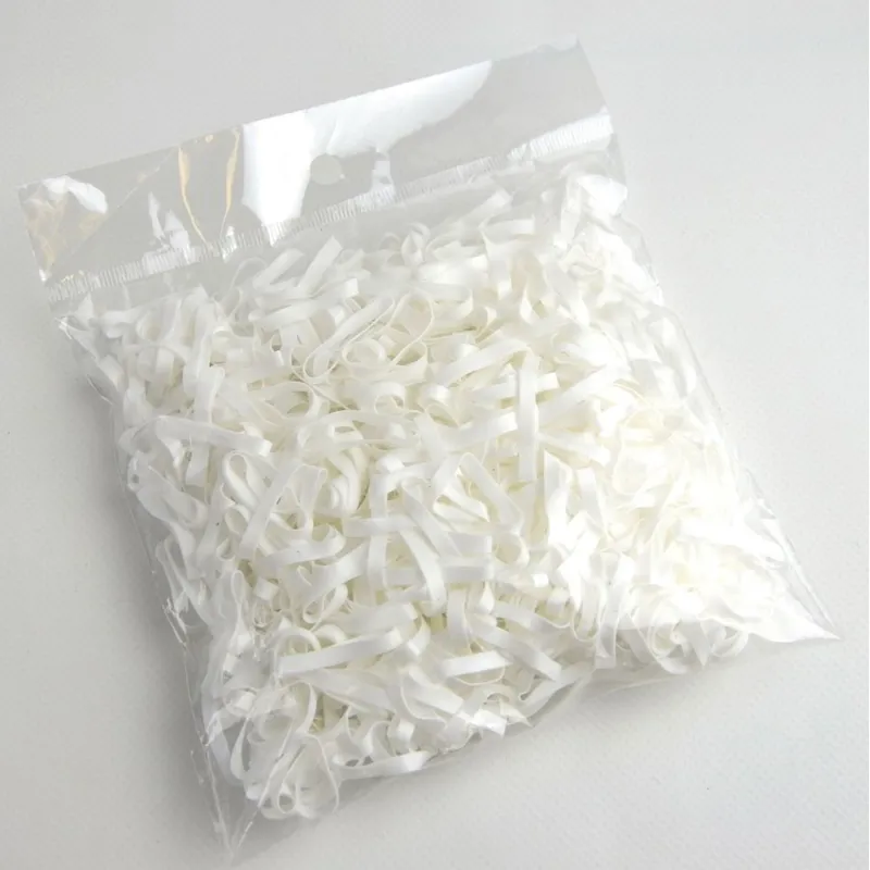 Lincoln Silicone Braiding Bands - White