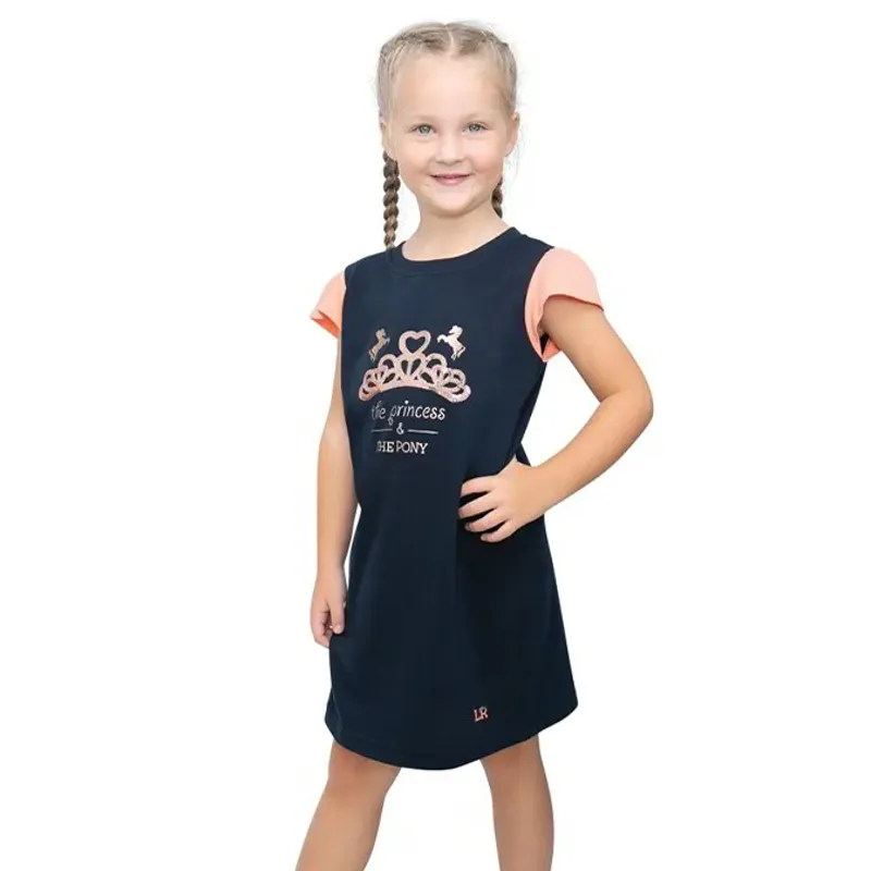 Little Rider Princess and the Pony Junior Nightgown - Navy/Peach