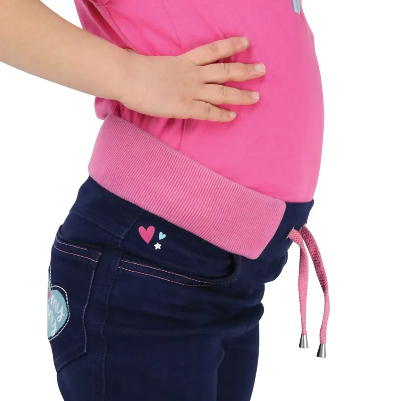 Little Rider I Love My Pony Junior Pull On Jodhpurs - Blue-1