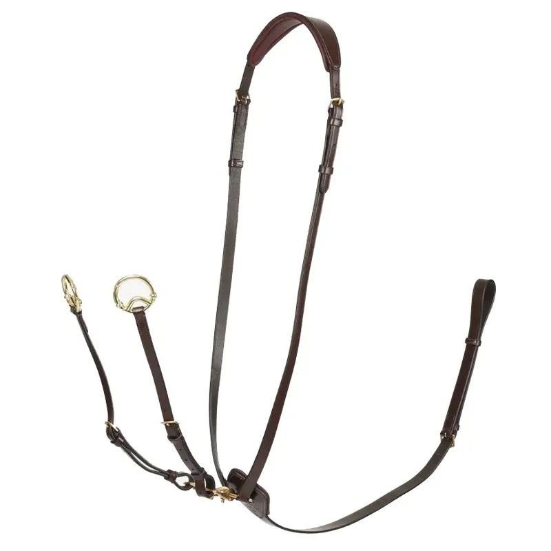 LeMieux Kudos Running Martingale - Havana/Brass