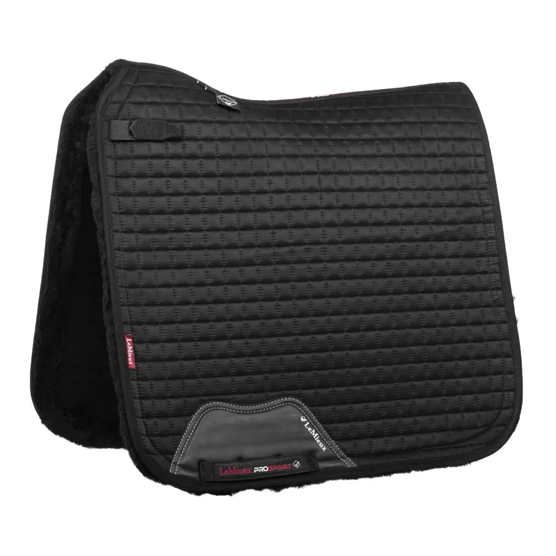LeMieux Merino+ Sensitive Skin Dressage Pad - Black